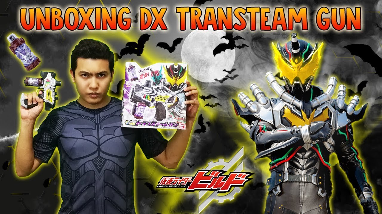 JOEKETSU! VAPORIZE! Unboxing DX Transteam Gun from Samurai Buyer - Kamen Rider Build - Night Rogue