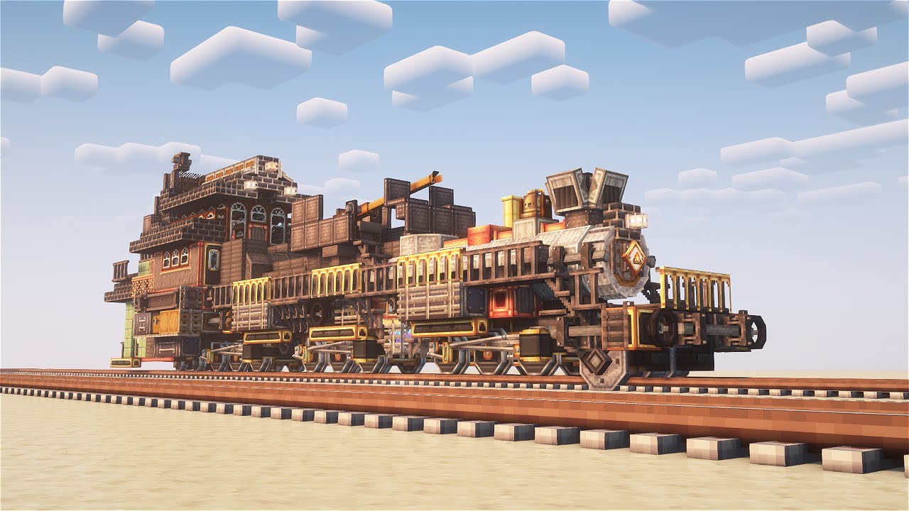 Minecraft create survival train