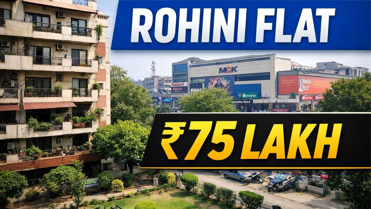 Rohini Delhi MIG 2BHK Flat for Sale | DDA Flat in Rohini | Price ₹75 Lakh | Rohini Property