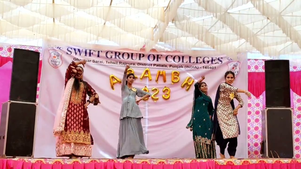 Fresher's Party | Bhangra | Kali Ainak | Tappay | Group Dance | Swift Group Of Colleges | Rajpura