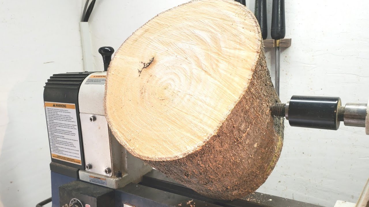 Woodturning - Thin wall vase!! 【木工旋盤】丸太から壺を作る！