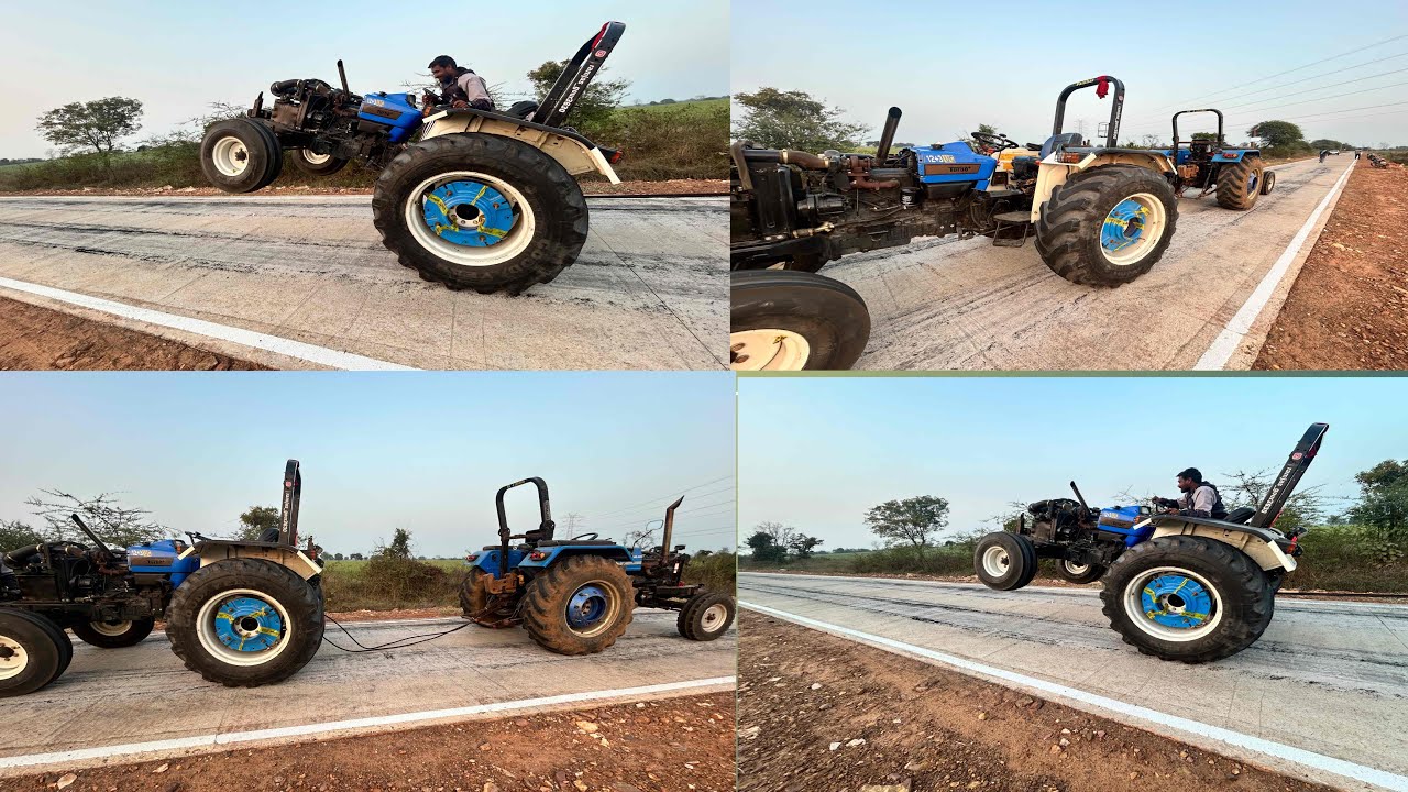 Tochan new Holland versus Sonalika 4 ￼cylinder🚜…..,