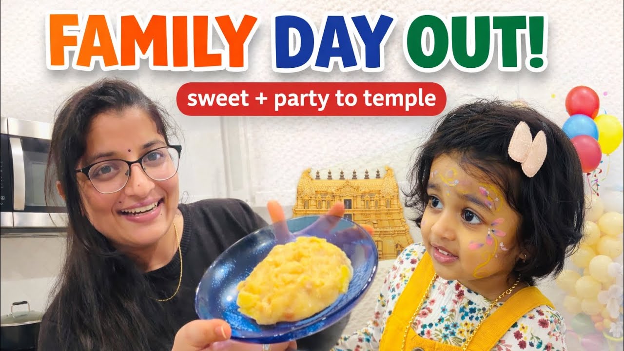 Family Day Out |Birthday-party | saibaba temple| pineapple 🍍 kesari |#food #fun #party #dailyvlog 