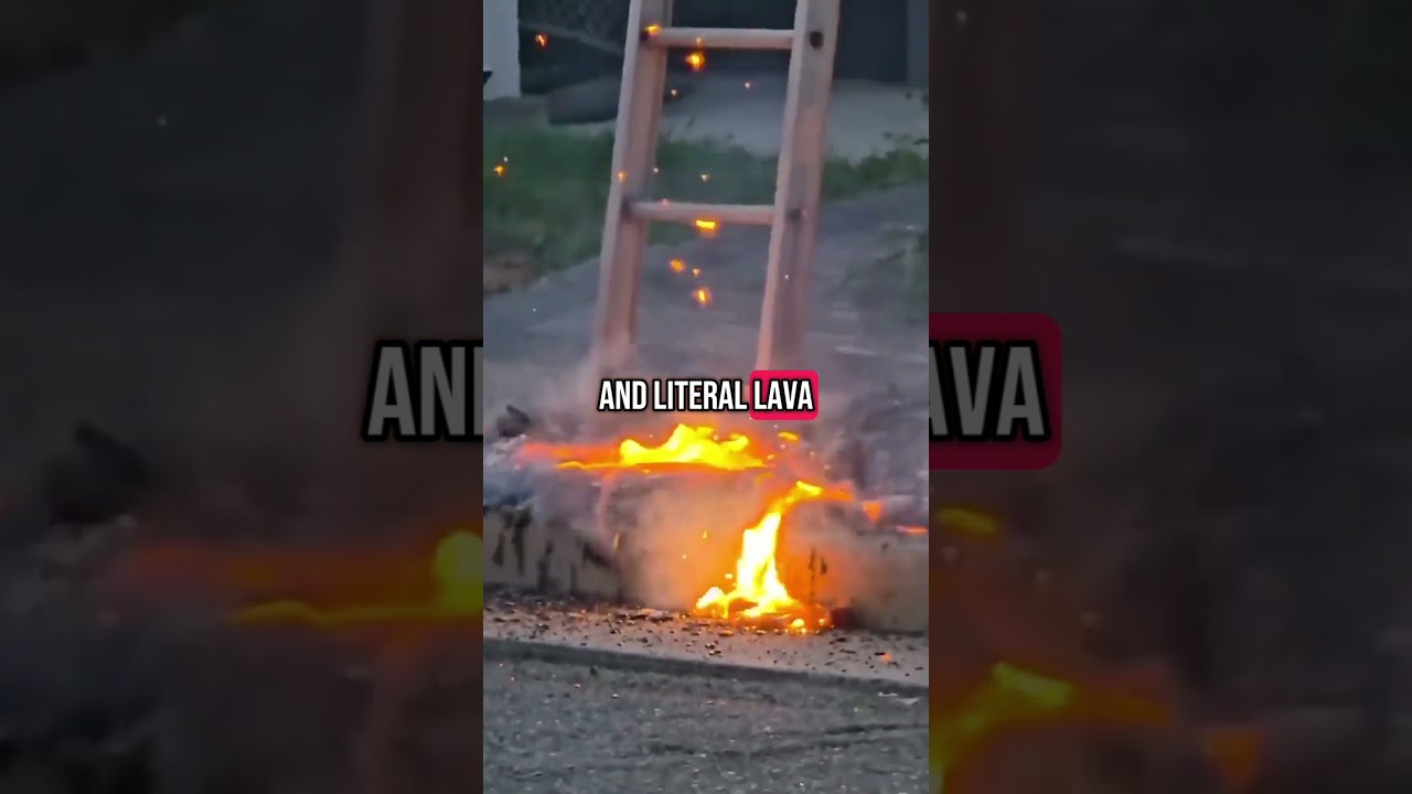 This Ladder Hit a Power Line… And the Sidewalk Turned to Lava ⚡🪜 