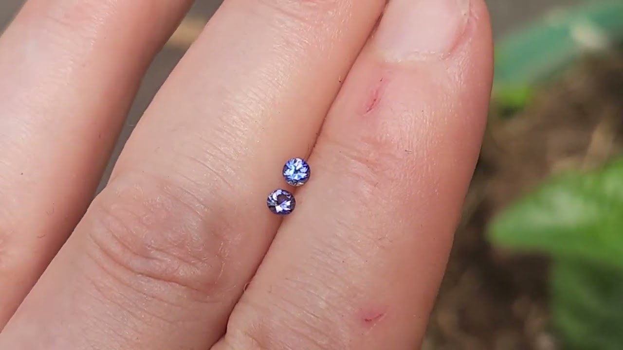 Benitoite matched pair 2.75 mm