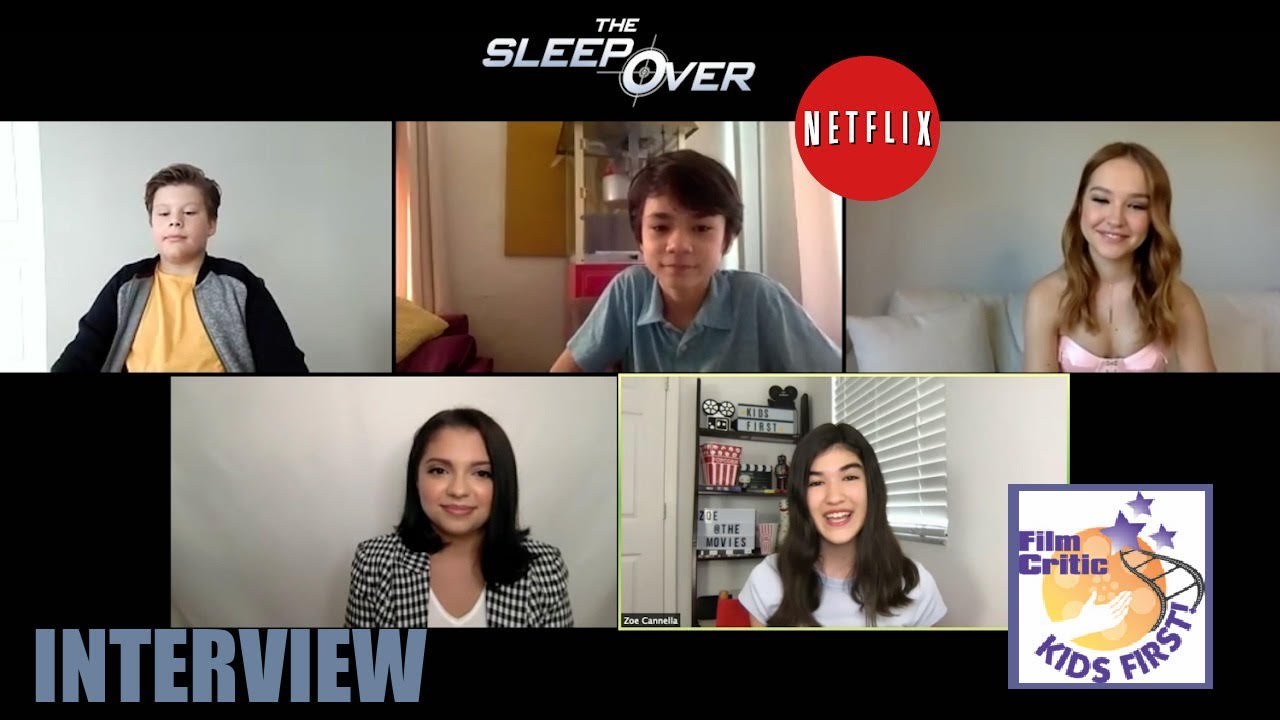 Zoe C. interviews Sadie Stanely, Cree Cicchino, Maxwell Simkins and Lucas Jaye about The Sleepover