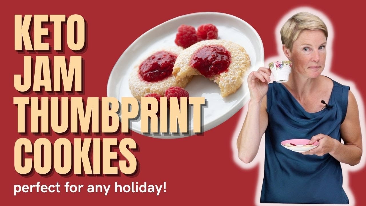 Keto Jam Thumbprint Cookies - easy and sweet!