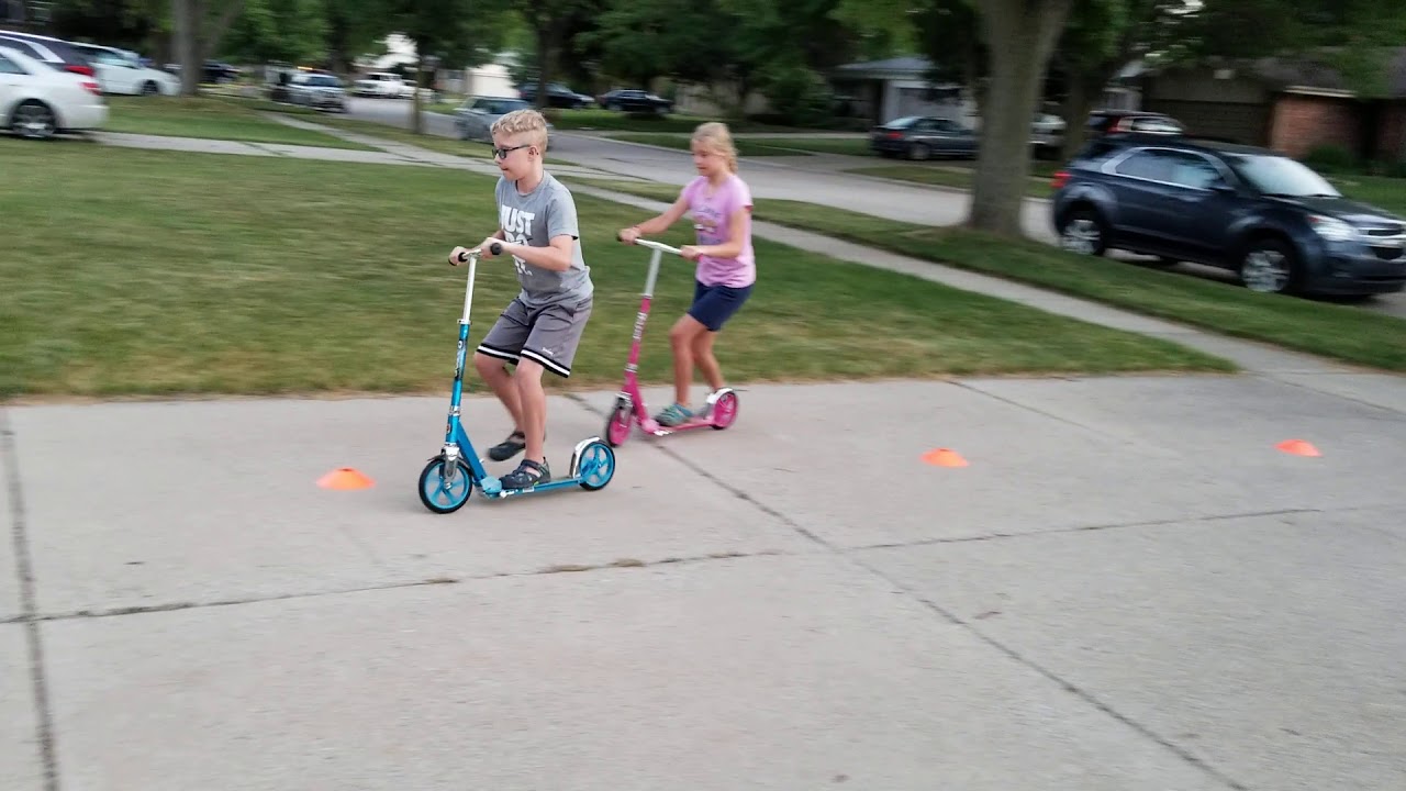 Razor Kick Scooter Race