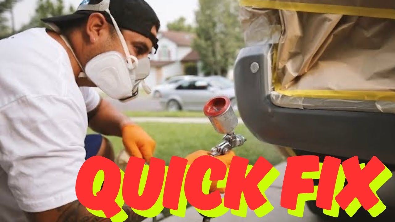 Покраска бампера Tacoma своими руками: быстрый способ устранить царапину на бампере. Подкраска гр...