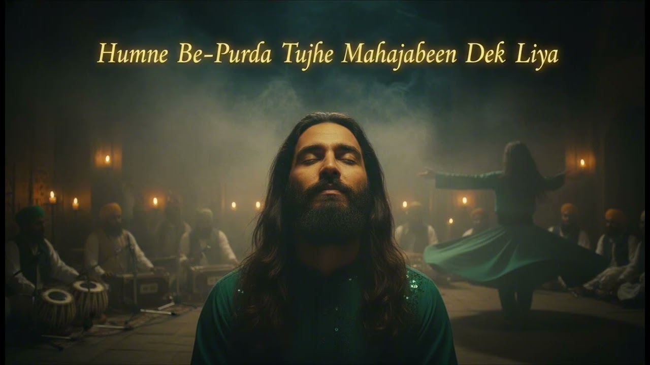humne beparda tujhe mahajabeen dekh liya | Sufi Qawwali | Lo-Fi Ishq created by AI 