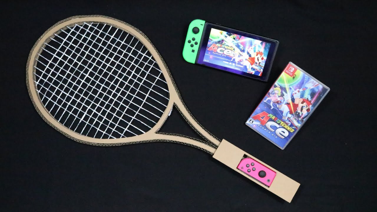 Cardboard DIY  NintendoLabo！！ MARIO TENNIS Toy Con マリオテニスのToy Con作った！