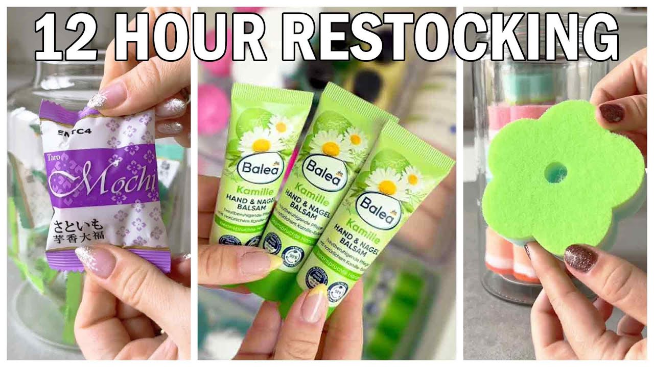 12 Hours of Satisfying Restocking ASMR ✨ | Aesthetic Organizing & Cleaning To Help You Sleep