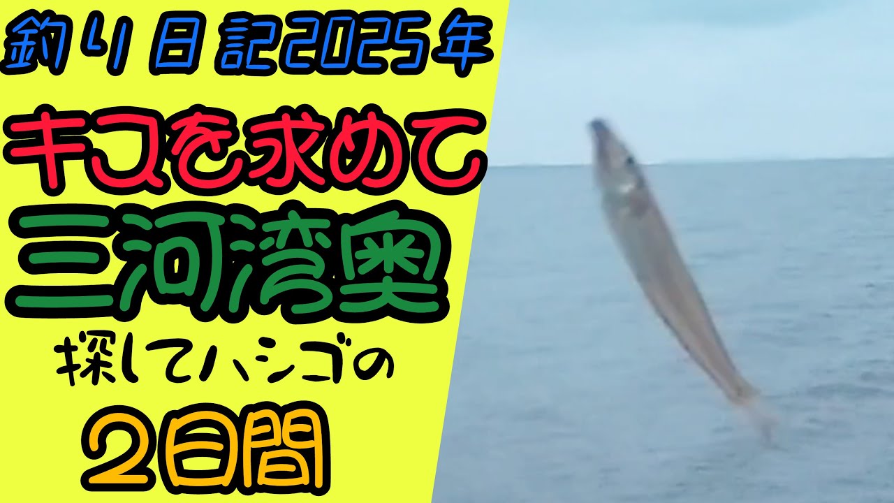 キスを求めて三河湾内の２日間