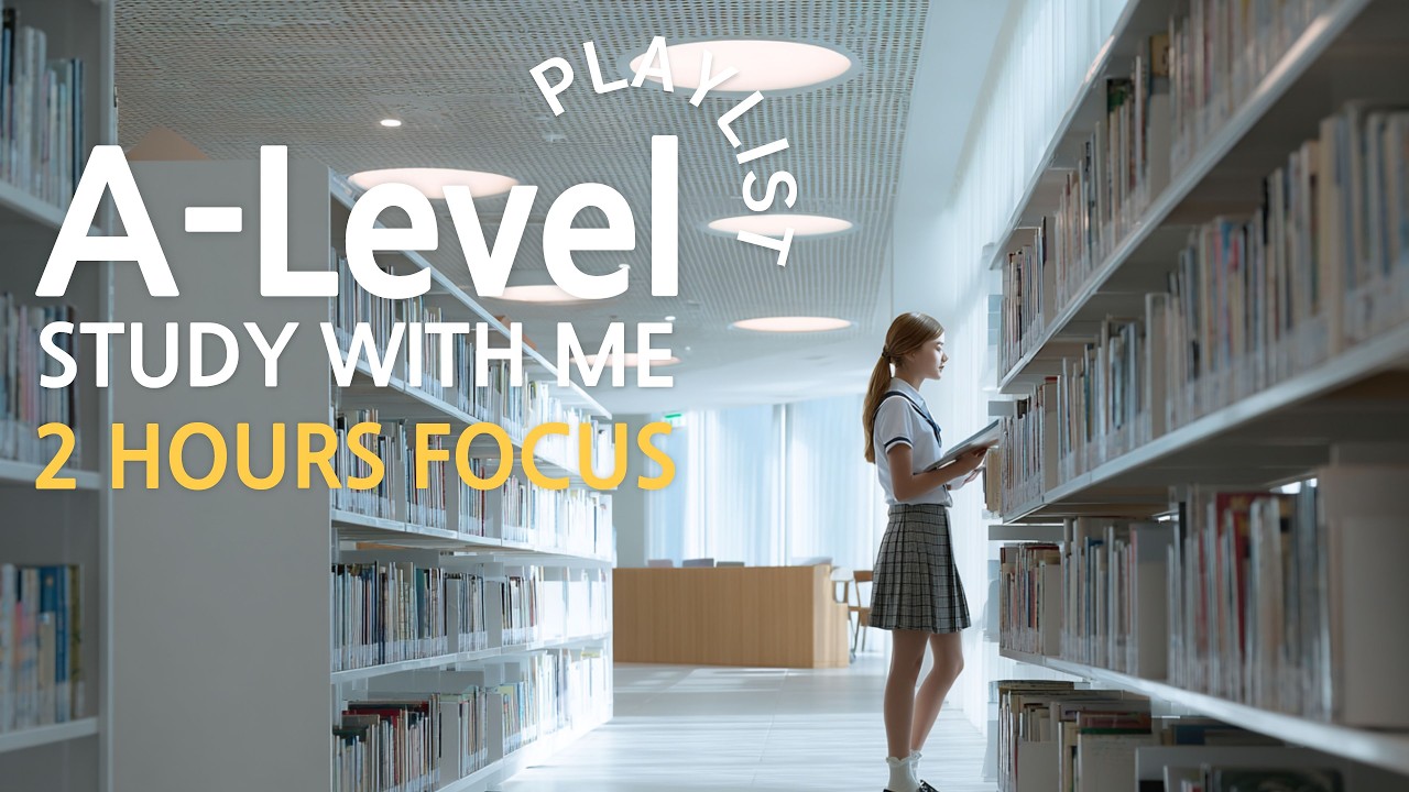 A-Level 2H Deep Focus 🧠: Calm Lofi (Study With Me Playlist, Study Timer, No Lyrics)