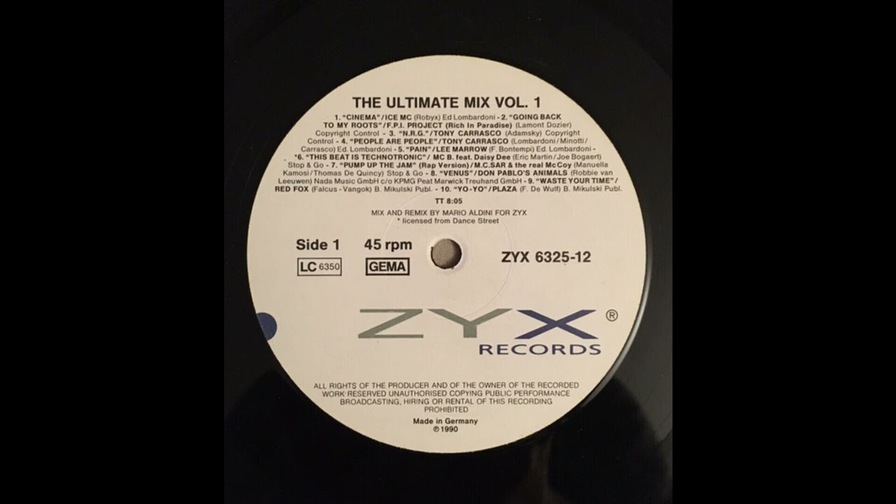 (The Ultimate )-(Mix )(-Vol. 1)-(ZYX Records &ndash; ZYX 6325-12)-(1990)-(Unknown Artist)