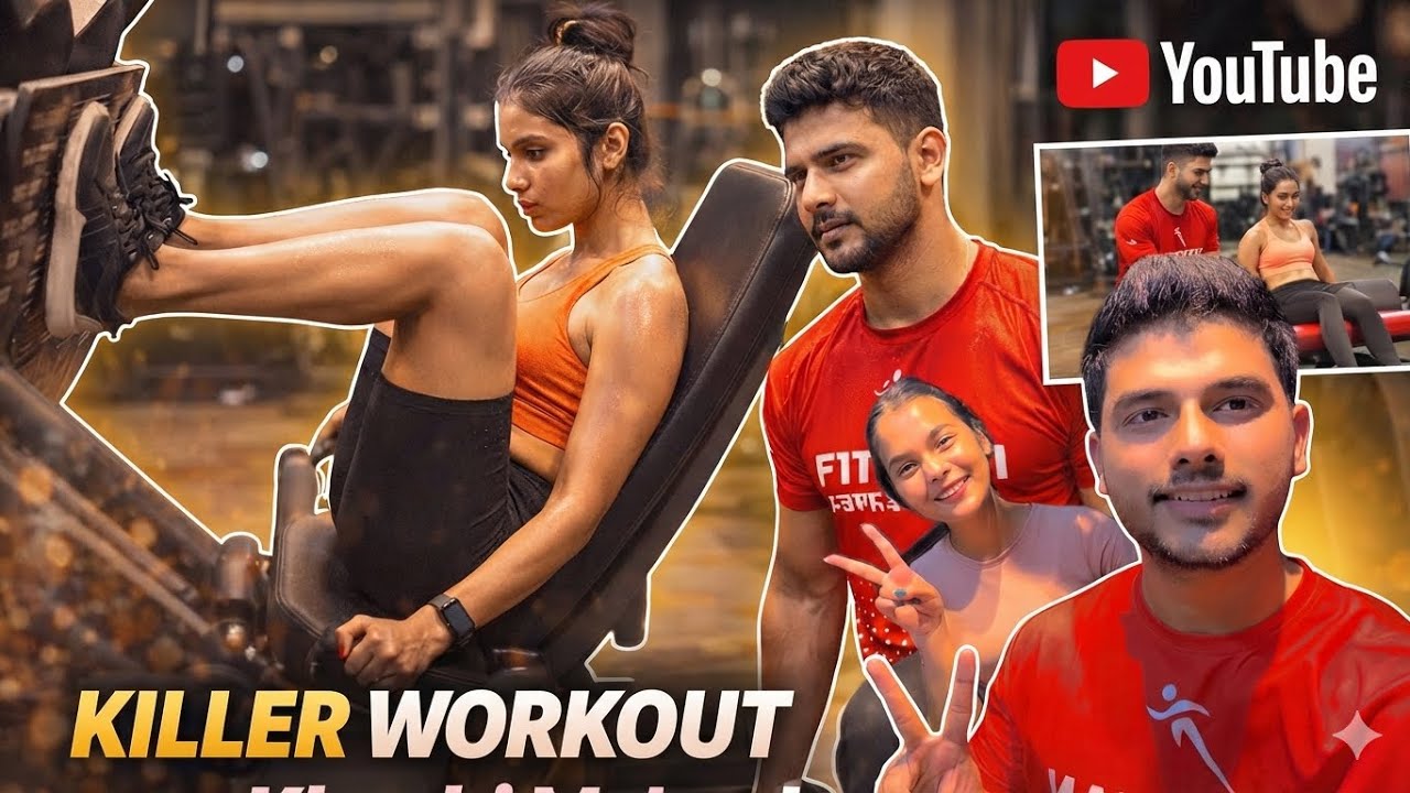 Khushi Ma’am Ne Karwaya Leg Workout 😵| Leg workout With Funny Movement 😂| Aamir Vlogs 