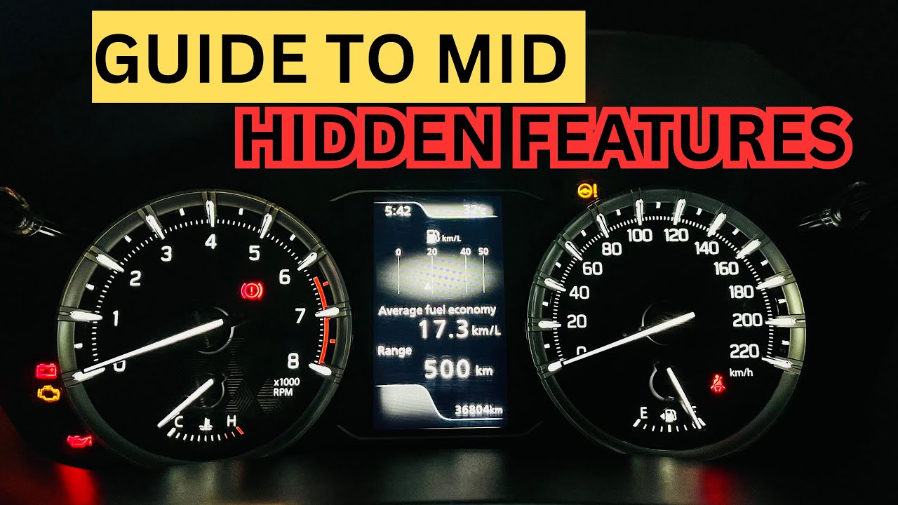 Grand Vitara Hidden MID Features | Guide To Grand Vitara Instrument Cluster Settings| Grand Vitara|