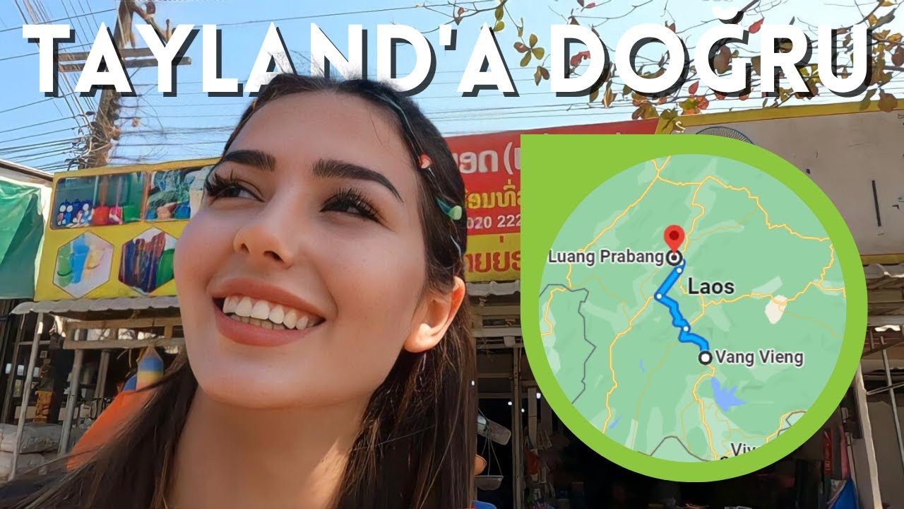 Vang Vieng'den Luang Prabang'a! | Yolda arabam kaza yaptı! | Laos #9