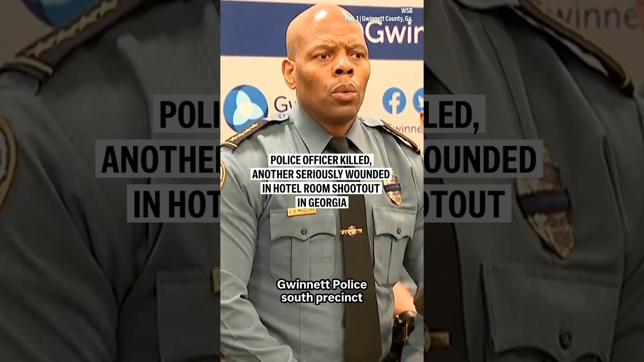 Police officer killed, another seriously wounded in hotel room shootout in Georgia