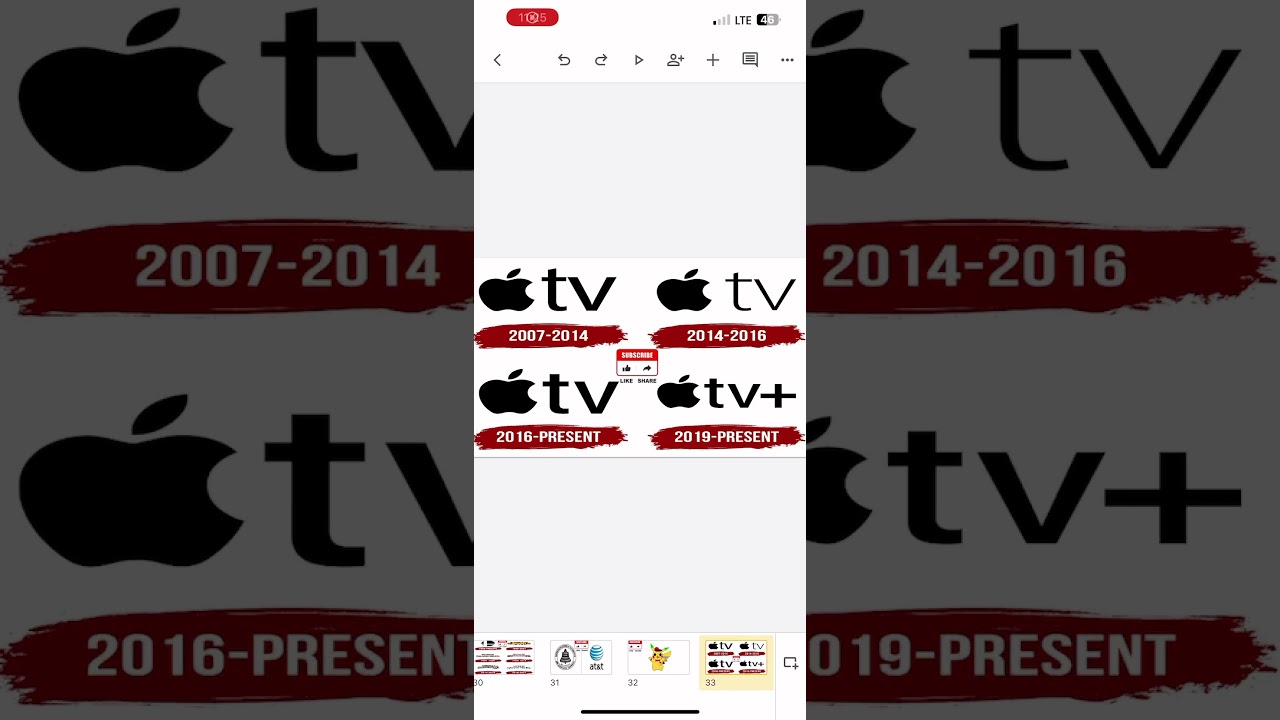 Apple TV Logo History 