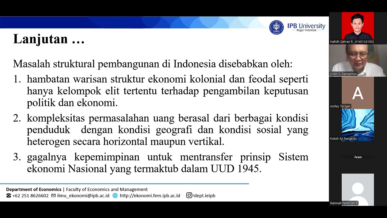 Perekonomi Indonesia | Parallel 2 | Pertemuan 5 | Senin, 02 Maret 2026