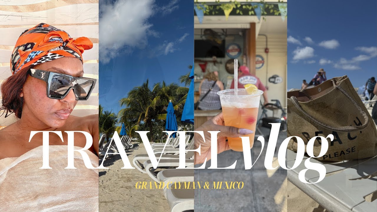 PT 2 Travel Vlog | Grand Cayman Island, Cozumel, Mexico, Caribbean Cruise, Almost Missed The Boat