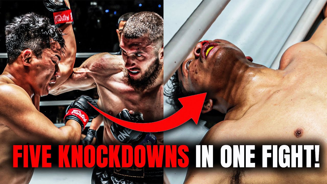 FIVE Knockdowns In ONE Fight 🔥😱 Antar Kacem’s Insane Comeback KO