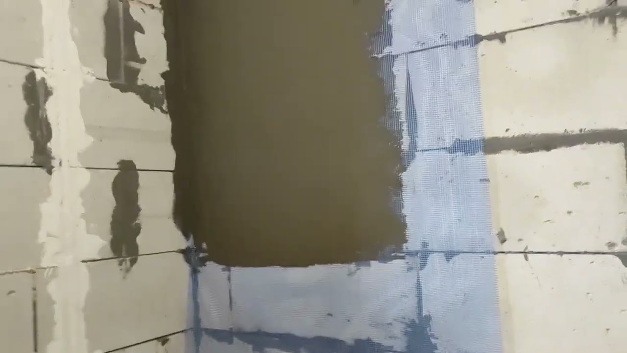 HOW TO PLASTER AERATE CONCRETE WHEN RENOVATE A BATHROOM