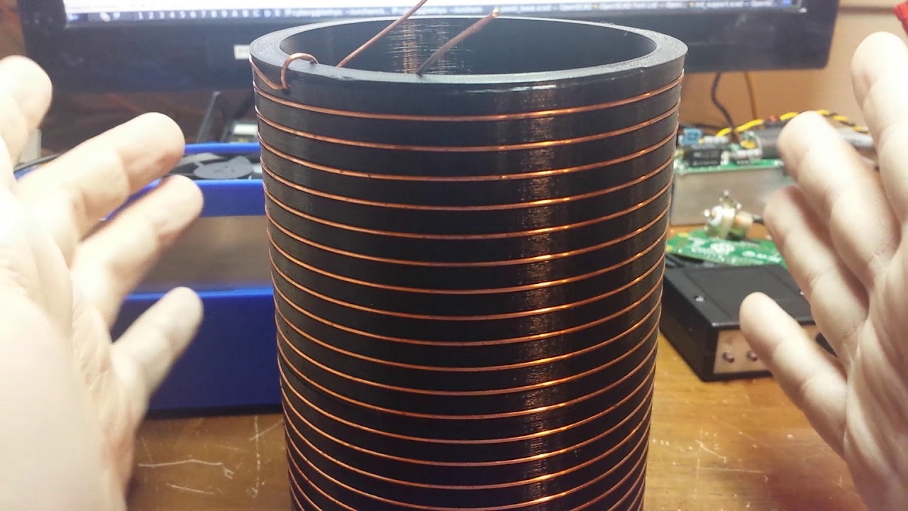 A coil form for loading a 40m vertical on 80m