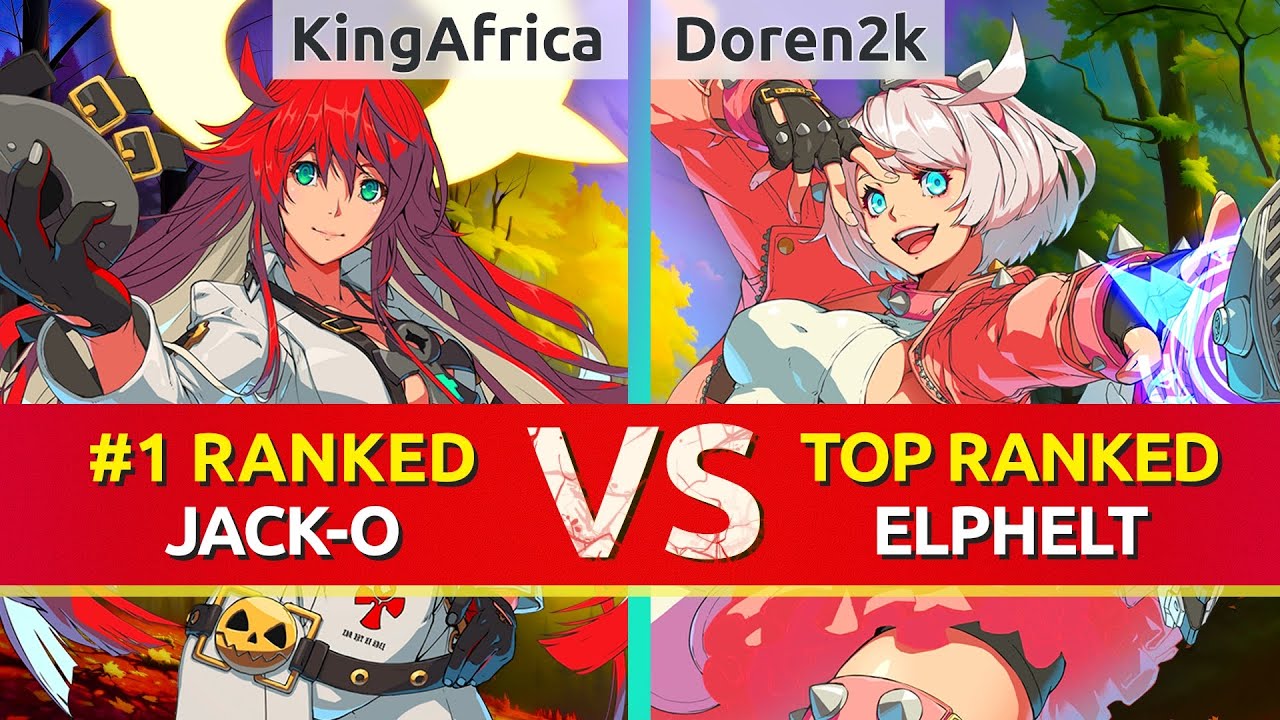 GGST ▰ KingAfrica4 (#1 Ranked Jack-O) vs Doren2k (TOP Ranked Elphelt). High Level Gameplay