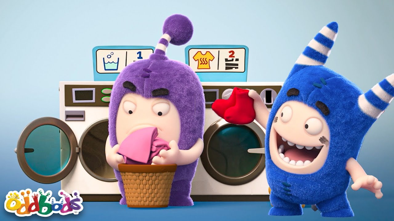 ランドリー 👾  Oddbods 日本語  👾 オッドボッズ 👾 子供向けアニメ