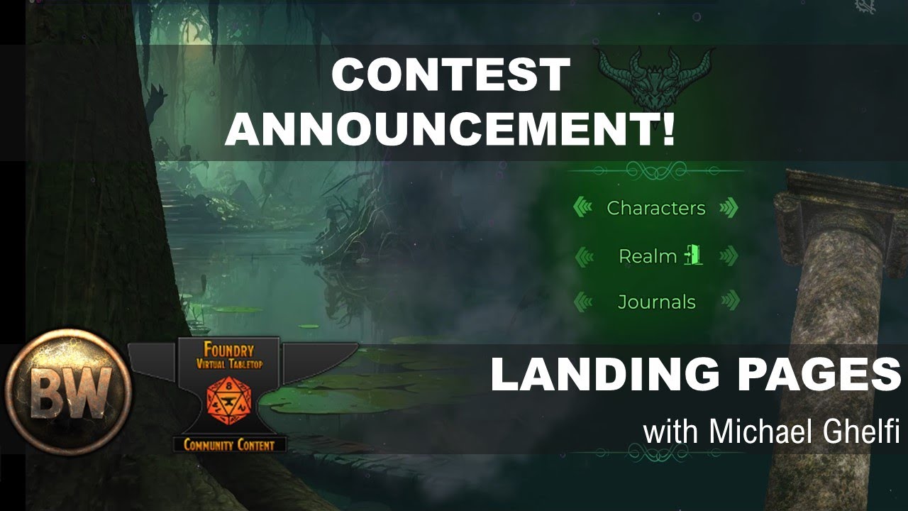 CONTEST ANNOUNCEMENT: Landing Pages for 