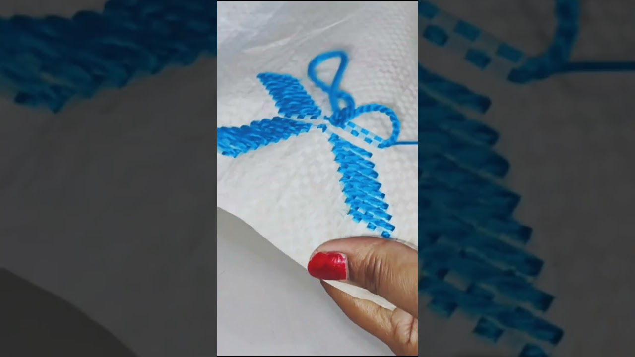 bori par bena ki new aur sunder design #embroidery  #woolencraft #diy