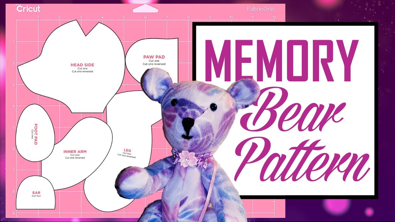 Cricut Maker - Cutting Memory Bear Pattern Tutorial