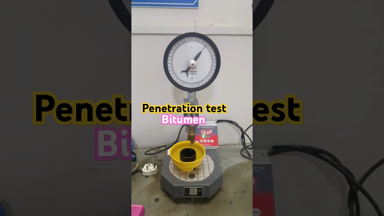 #bitumen penetration test #civillabtest #shorts #viralshorts