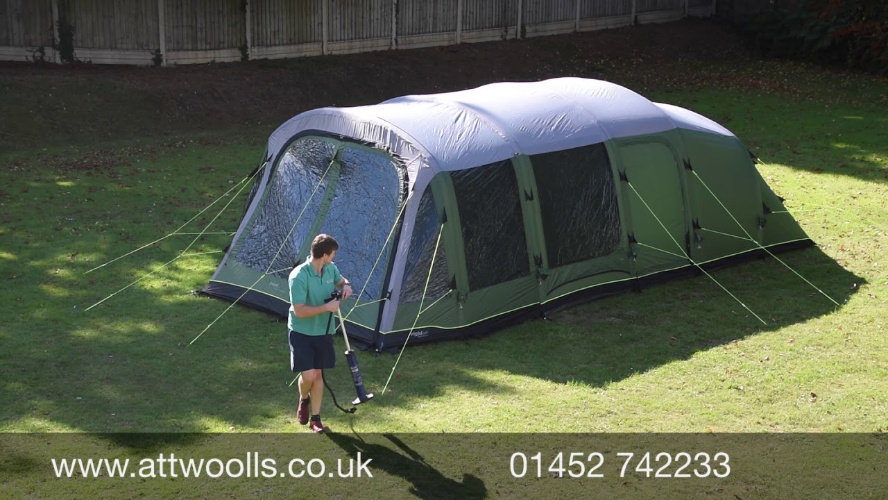 Outwell Woodburg Air Tent Pitching & Packing Video