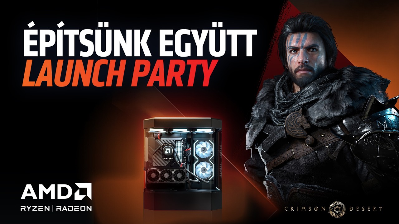 Építsünk együtt Launch Party! - Crimson Desert giveaway | Powered by AMD