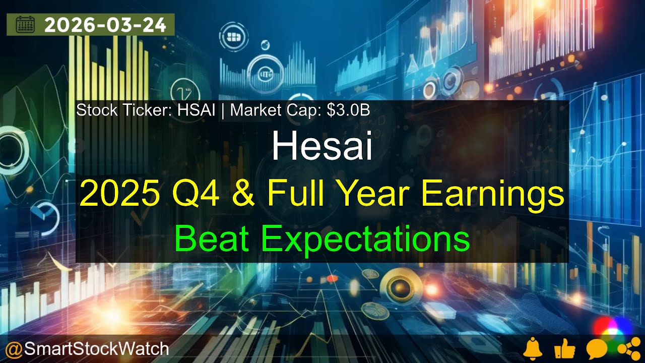 Анализ прибыли Hesai (HSAI | 3,0 млрд долларов США) за 4 квартал и весь 2025 год.