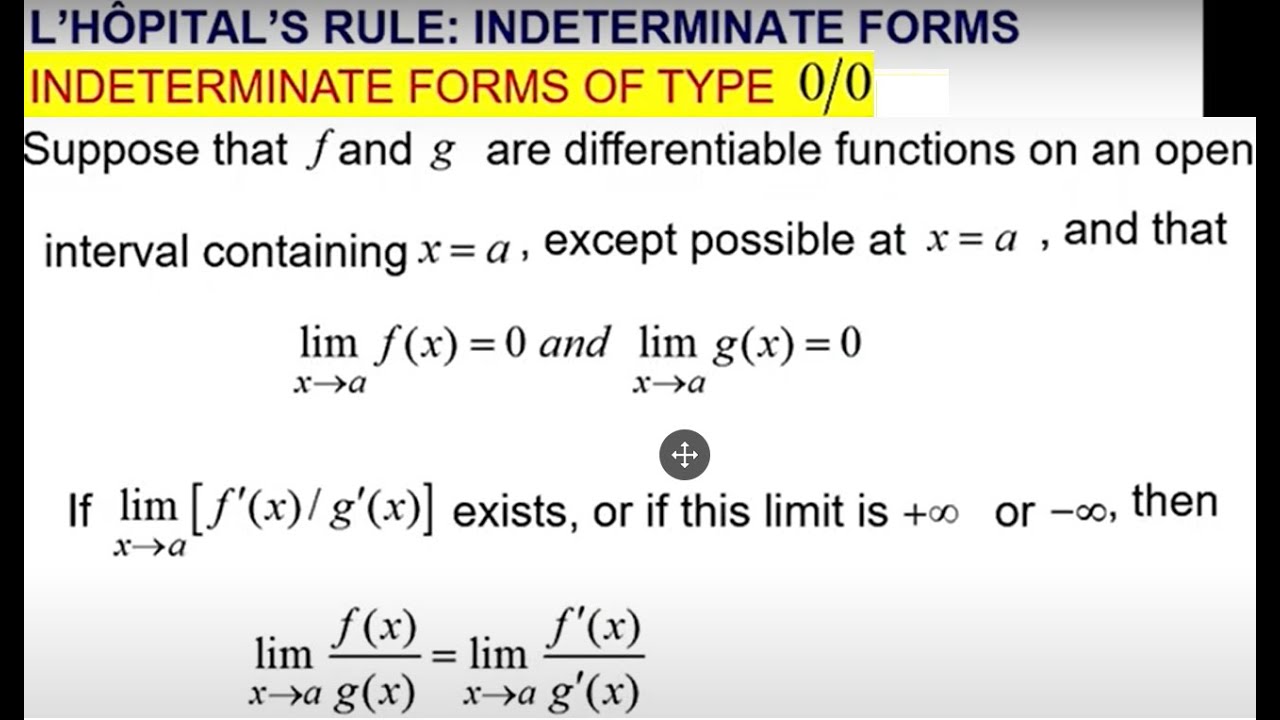 Calculus Ch # 3 Ex # 3.6 Understand L' Hopital's Rule| Indeterminate Forms: Howard Anton 10th Ed