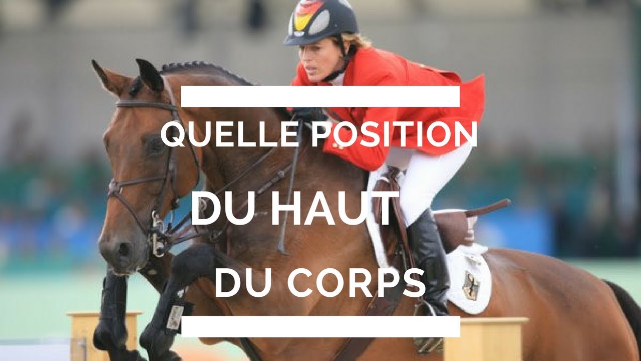 quelle position du haut du corps à cheval