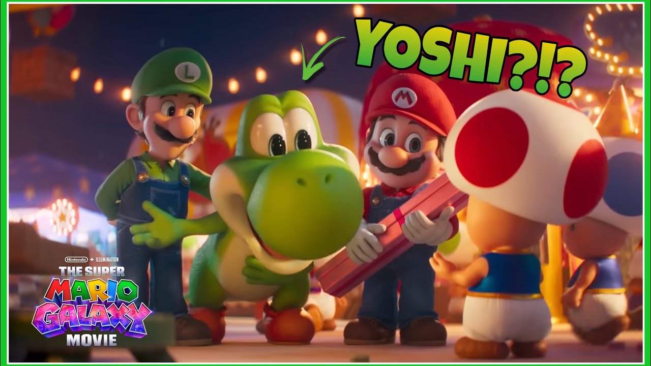 NEW Mario Galaxy Movie Trailer Reaction! YOSHI JOINS?? 