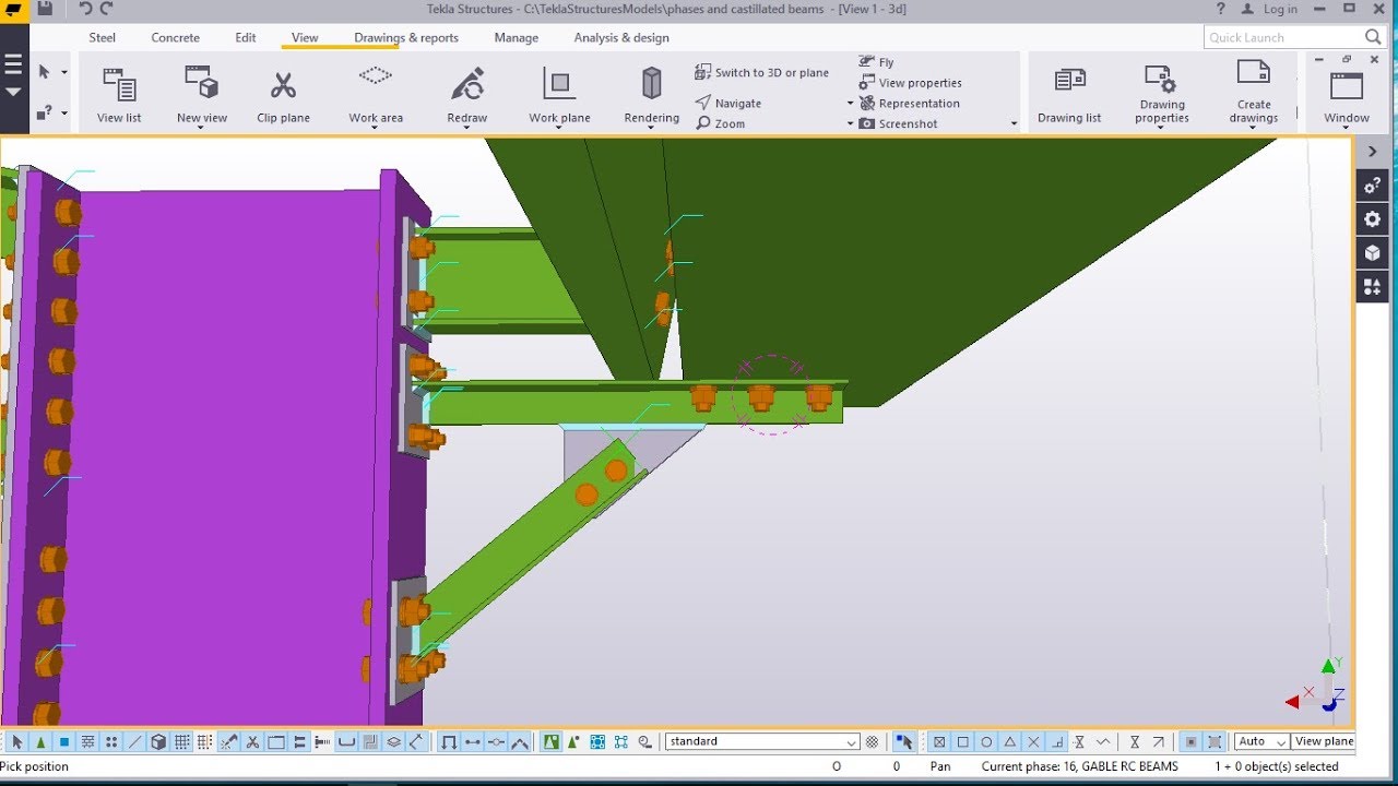 How to create Gutters in Tekla Structures 2017