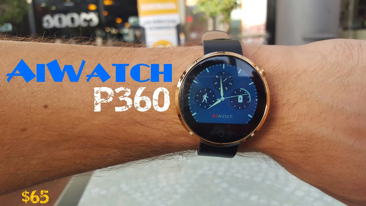 AiWatch P360, el smartwatch que nos mide el ritmo cardíaco. Unbox y  Review (Clon Moto 360)