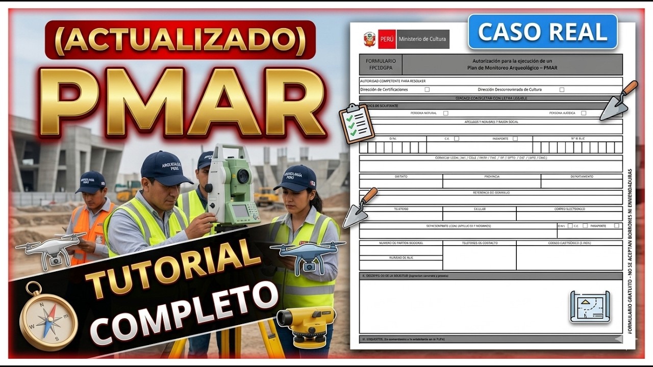 Trámite Plan de Monitoreo Arqueológico 2026 | Tutorial Completo