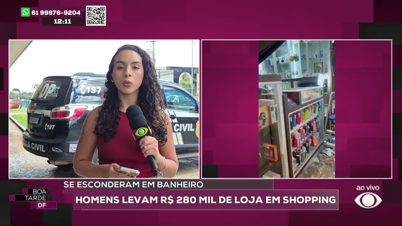 Homens levam R$ 280 mil de loja em shopping