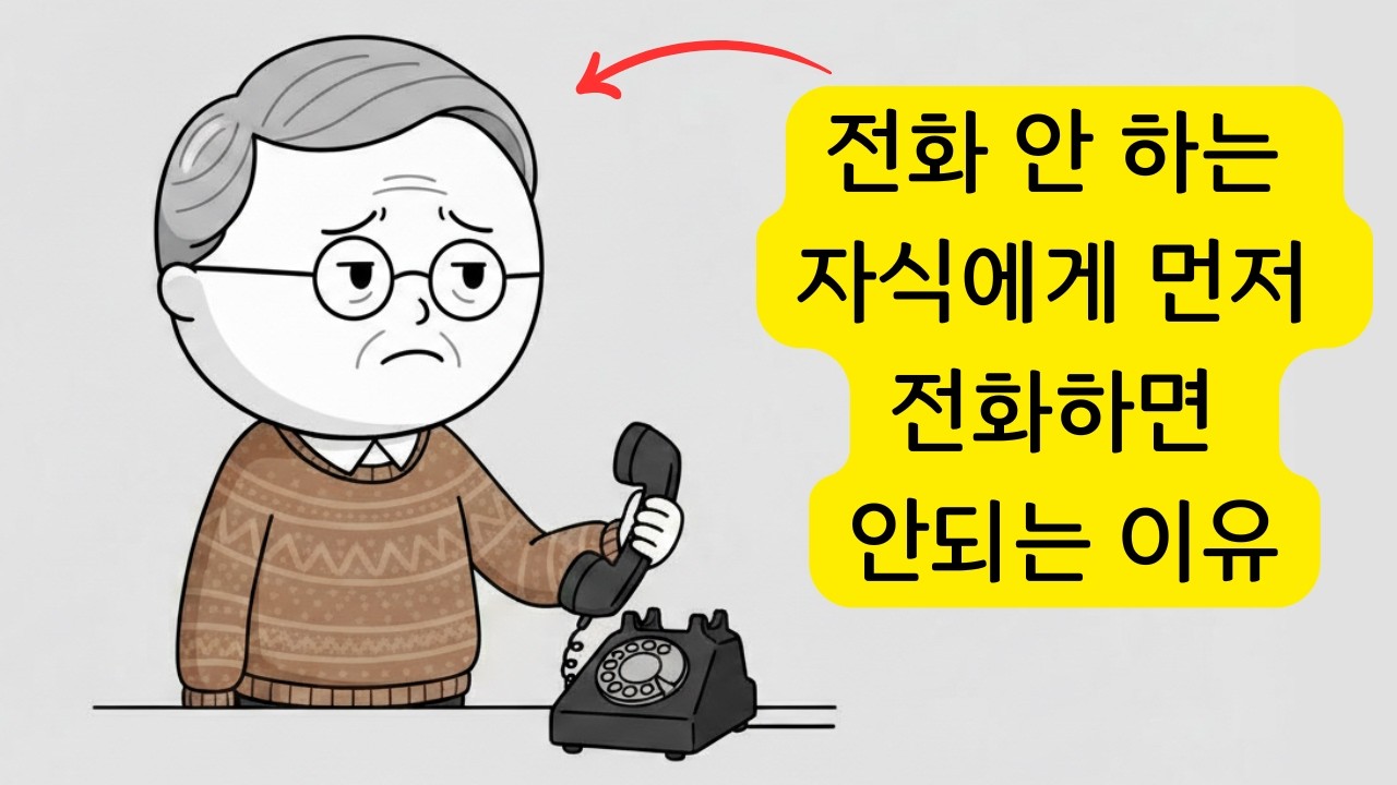 전화 안하는 자식에게 먼저 전화하면 안되는 이유