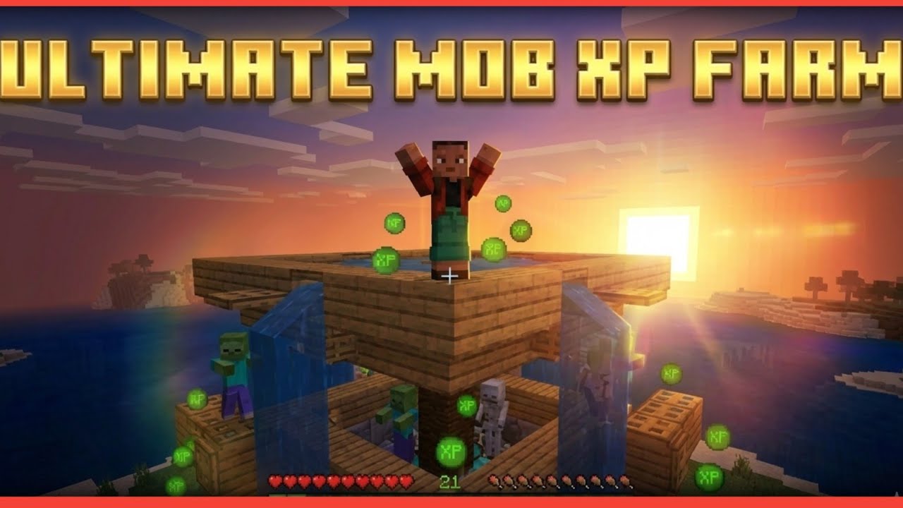 Minecraft Pocket Edition | Build A Xp Farm One Block | Minecraft One Block | #ep3 