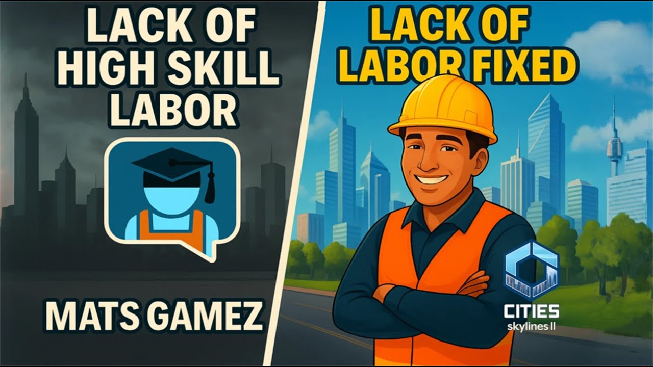Cities Skylines 2 – Fixing Lack of Labor, Power Problems & Industry Setup | Not Enough Workers |Ep 2