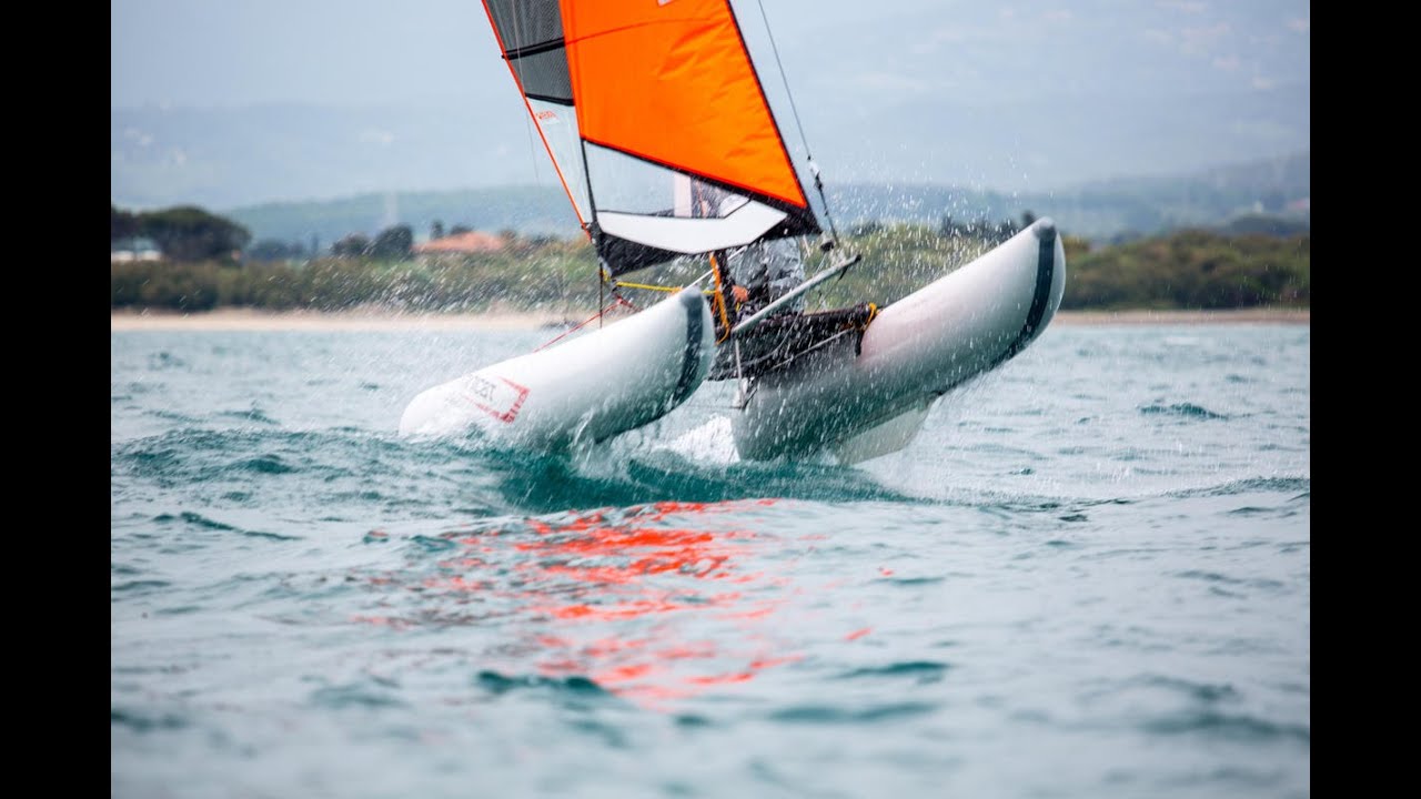 MiniCat - inflatable catamaran, thrills and spills, all the action #myminicat #notrailer