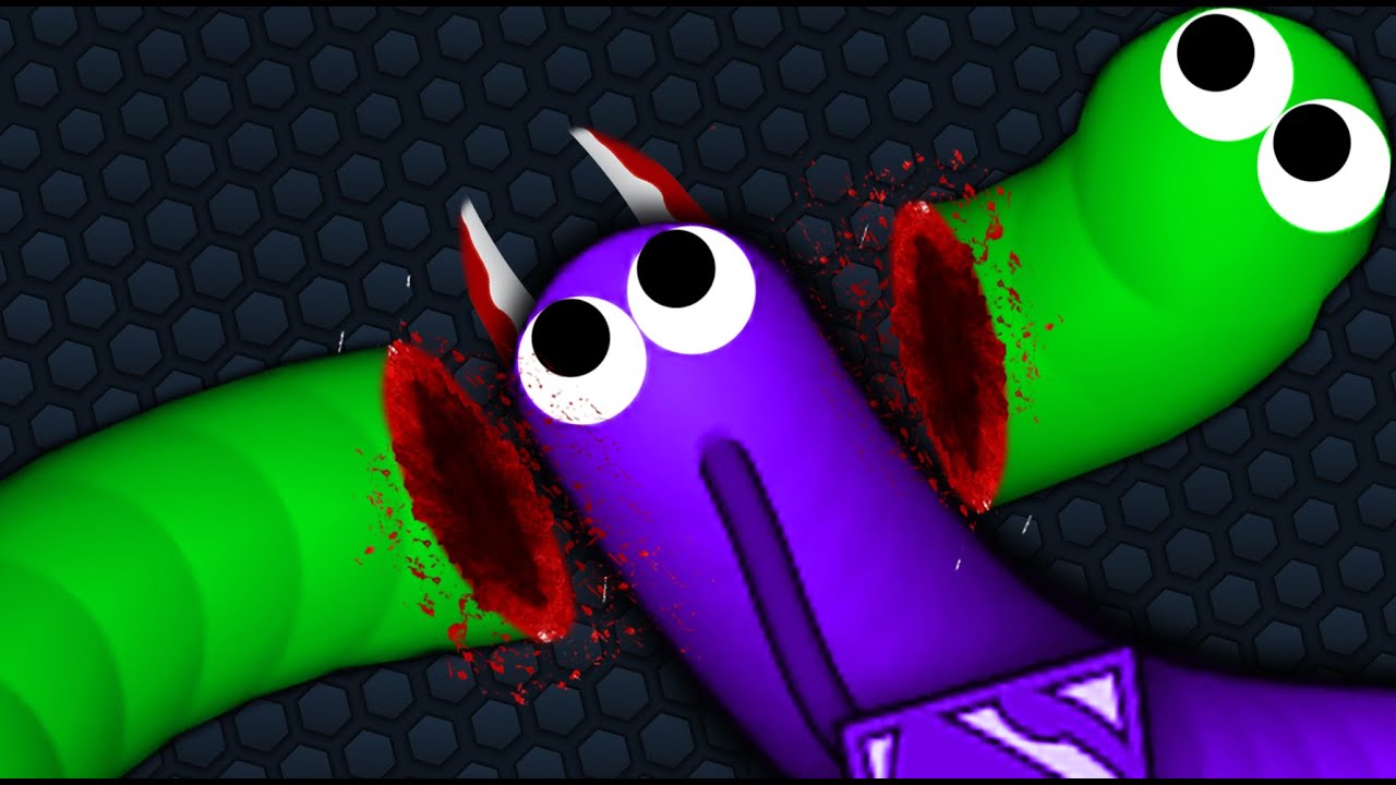 Slither.io 1 Troll Hacker Snake vs Pro Giant Snakes Epic Slitherio Gameplay